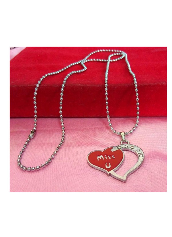 Valentines Special Miss U Pendant by Menjewell 